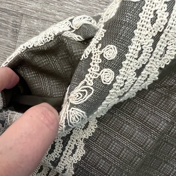 Anthropologie Moulinette Soeurs Linen Blend Embroidered Gorgeous Dress - Picture 9 of 11